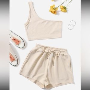 Ribbed 2Pc Short Set